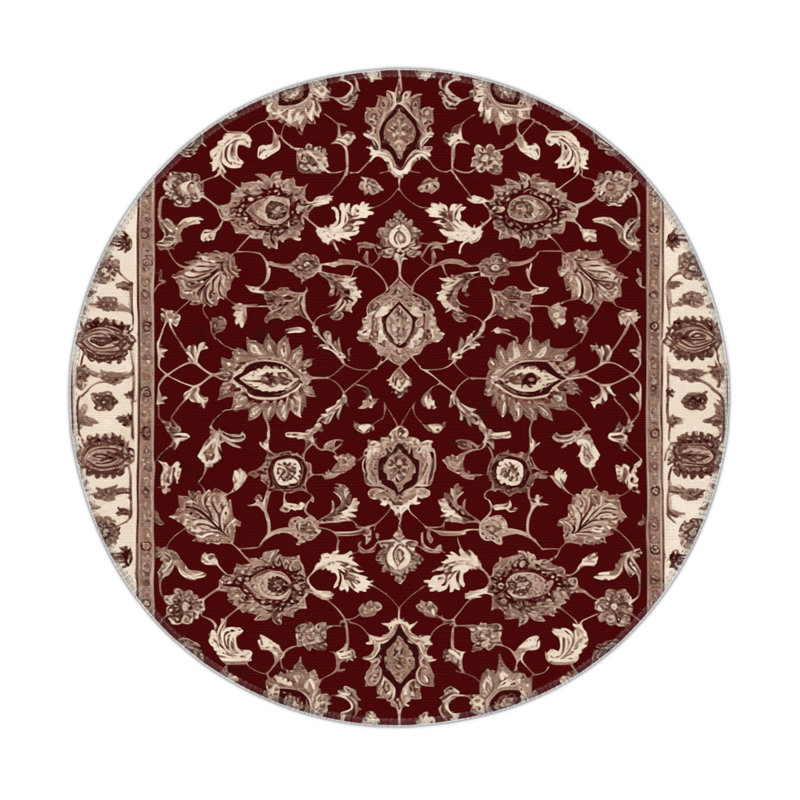 Tabriz Brown Indoor and Outdoor Area Rug, Rectangle 9' x 12'