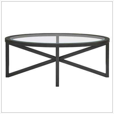 Table basse moderne simple en verre, table basse de salon moderne
