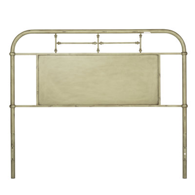 Edmund Open-Frame Metal Headboard with Center Panel