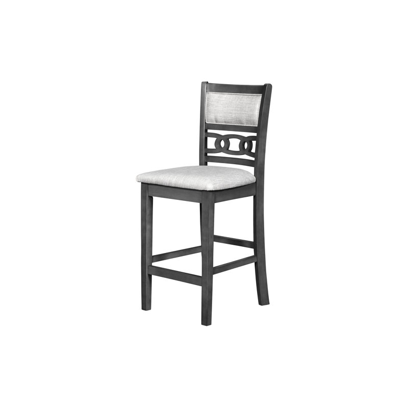 Tabouret de comptoir 25,5 po Ziemer Gia, Gris clair