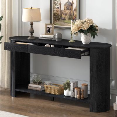 3 Drawers 60'' Console Table
