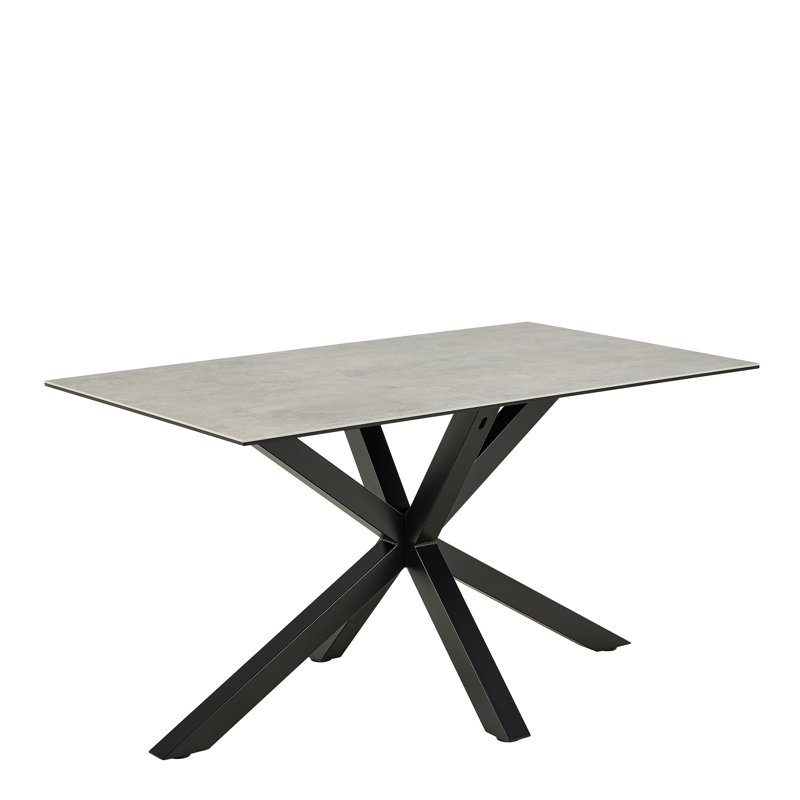 Heaven Metal Base Dining Table, Grey
