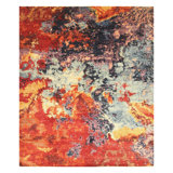 Aryana Hand Woven Wool Abstract Area Rug