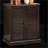 Shoe Cabinets with Adjustable Shelves &amp; Louver Doors, Espresso | 30"W x15"D x34.5"H | Solid Wood | Bedroom-845722370
