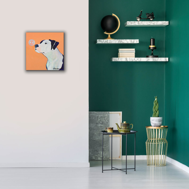  «Fascination» par Pat Saunders, art mural en toile blanche, 18 po x 18 po, H 18 po x l 18 po