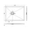 1200 x 800 mm Standard Shower Tray-70767104-70767109