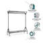 Eilonwy 120cm Rolling Clothing Rack