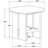 Coastal Square End Side Table with Shelf