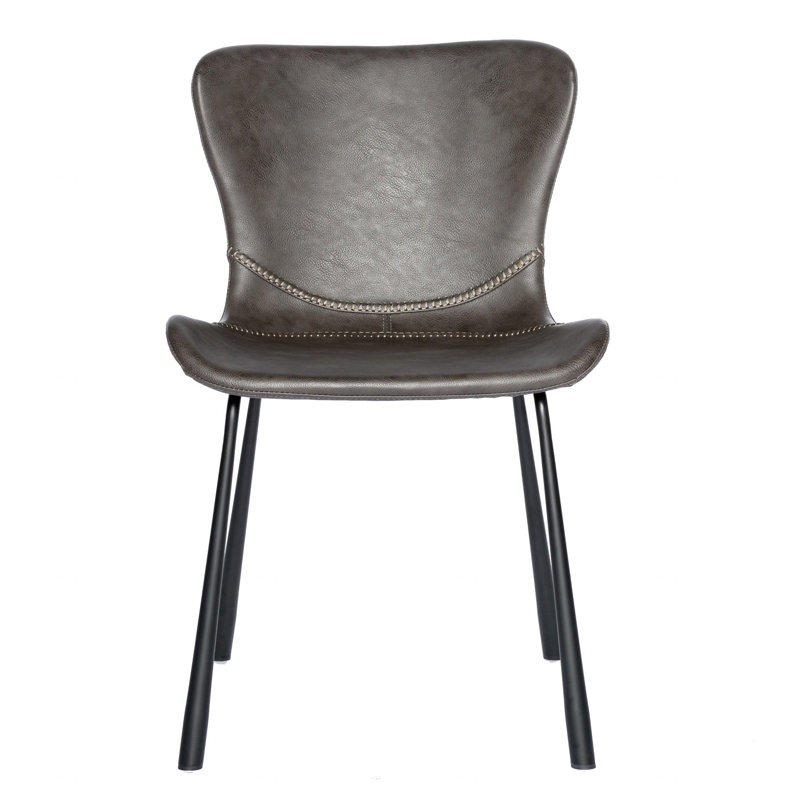 Chaise d'appoint Mald, Gris anthracite