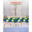 Boules de fleurs pour centres de mariage Arrangement floral faux bleu + blanc