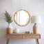 Miroir rond 25 po Boho Chic
