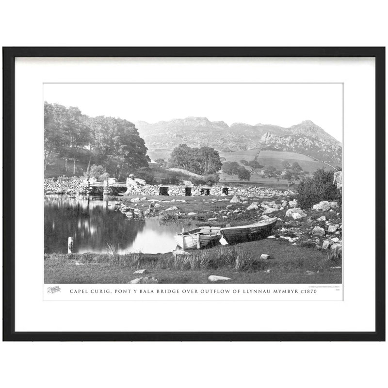Capel Curig, Pont Y Bala Bridge Over Outflow Of Llynnau Mymbyr C1870 - Single Picture Frame Print, 28cm H x 36cm W x 2.3cm D