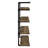 Black And Rustic Oak 40-Inch Wall Shelf