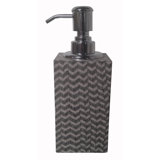 Gray Chevron Soap Dispenser