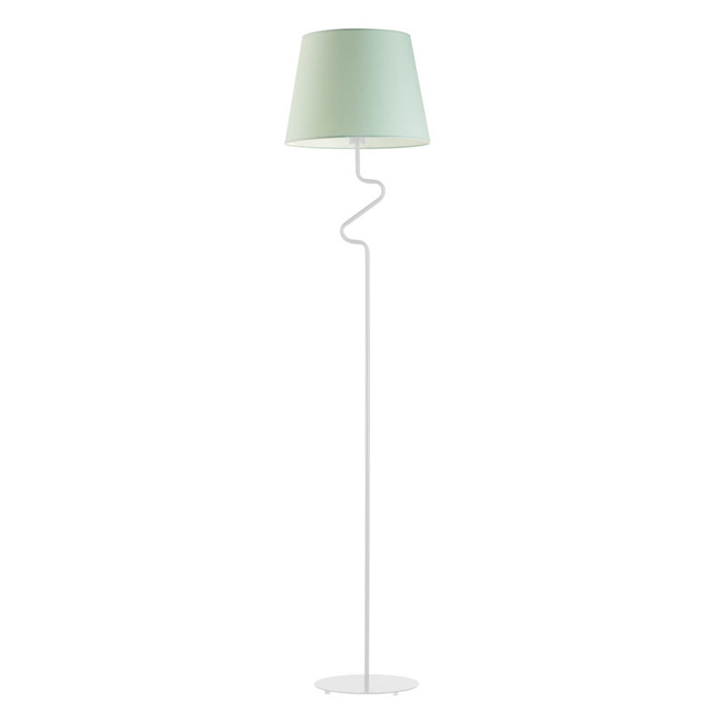 Lutjens 174cm Traditional Floor Lamp, White, Mint