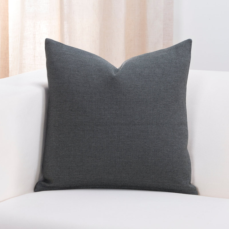 Reversible Throw Pillow, 26" x 26", Gray