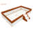 Twin Size Upholstered  Daybed Frame With Fence And Stairs,(BROWN+WHITE)-1054122500