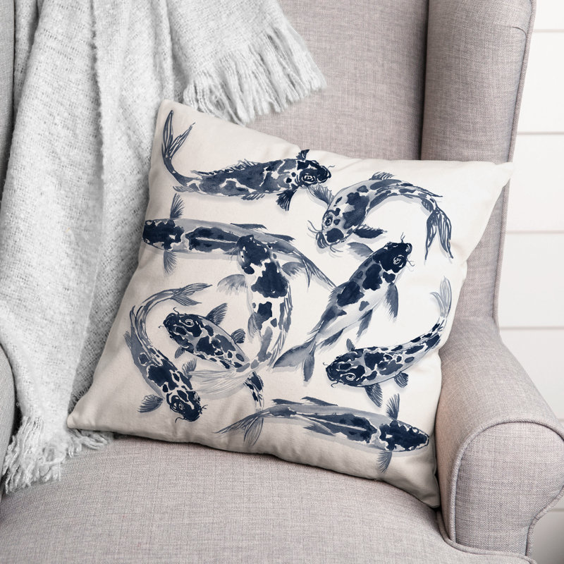 Coussin décoratif en polyester / mélange de polyester, 16 po x 16 po