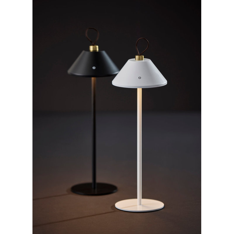 Danny LED Cordless Table Lamp, Black