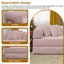 Canapé-lit futon convertible 4 en 1 en velours côtelé, 63 pouces, avec 2 oreillers, aucun assemblage requis-1443662619-1490432191