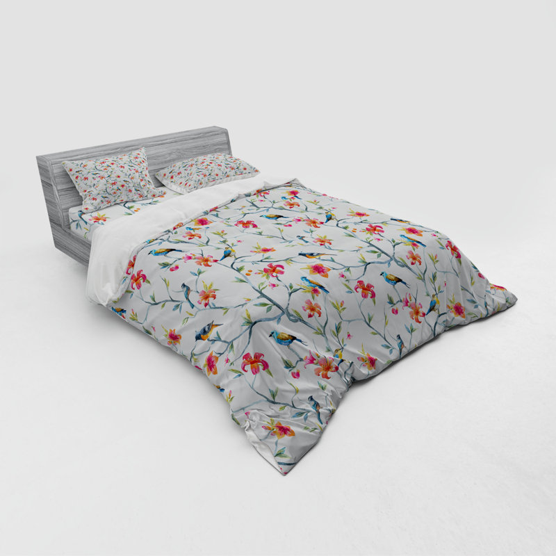 Ensemble de housse de couette aquarelle, Housse de couette grand + 3 pièces supplémentair