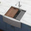 Verona Workstation 33" L x 22" W Farmhouse Kitchen Sink with Sink Grid and Drain Assembly-698787993