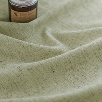 Browerville Linen Blended Tailored Semi-Sheer Short Cafe Curtain