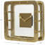 Horloge de table analogique à quartz en métal-88710033-88710032