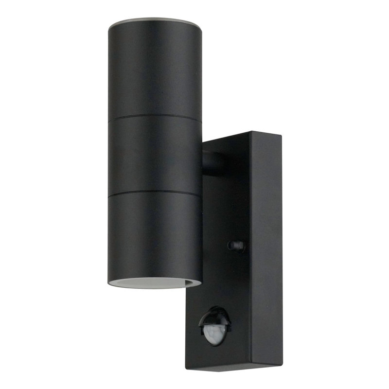 Michale Outdoor Armed Sconce, Black, 1 Light