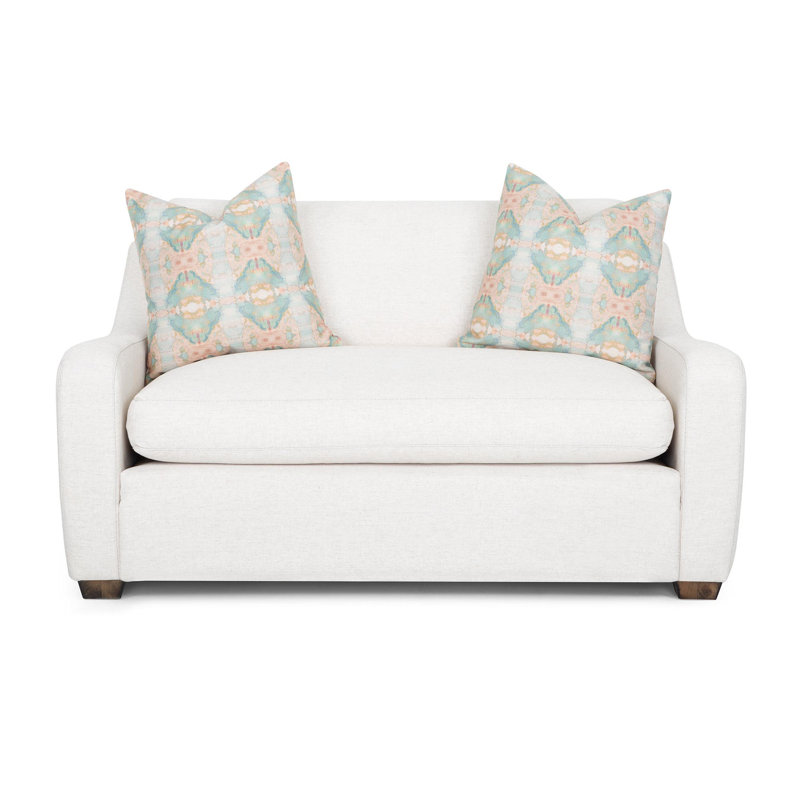Causeuse Franchell, Mélange de polyester blanc