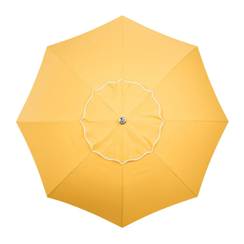 Patio 90'' W Umbrella, Yellow/White