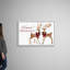«Holiday Deers», reproduction d'art textuel sur toile-984792068-984792069