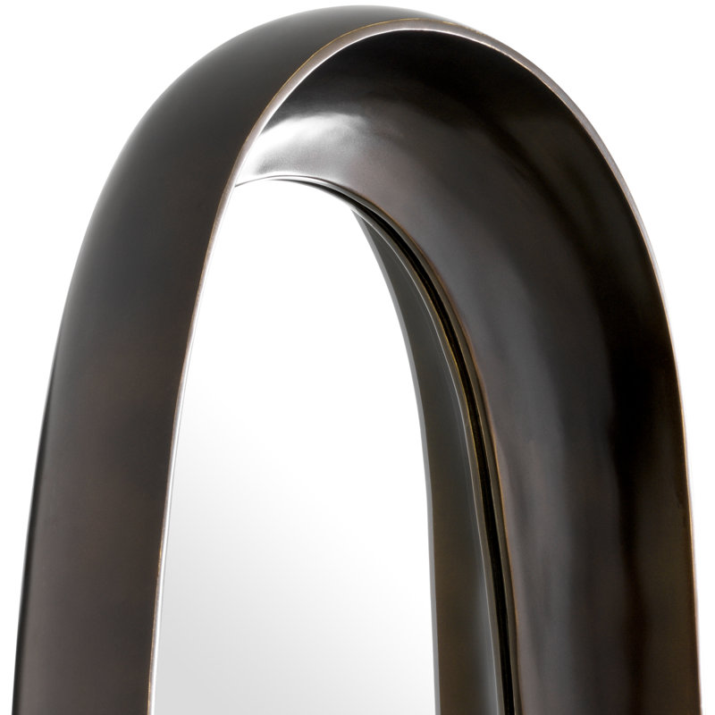 Sandals Aluminium Asymmetrical Wall Mirror, Bronze