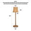 Lampe sur pied tissée Classic