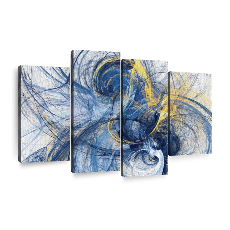 Abstract Prints Wall Art Multi Piece Canvas Print, 22" H x 36" W x 1" D