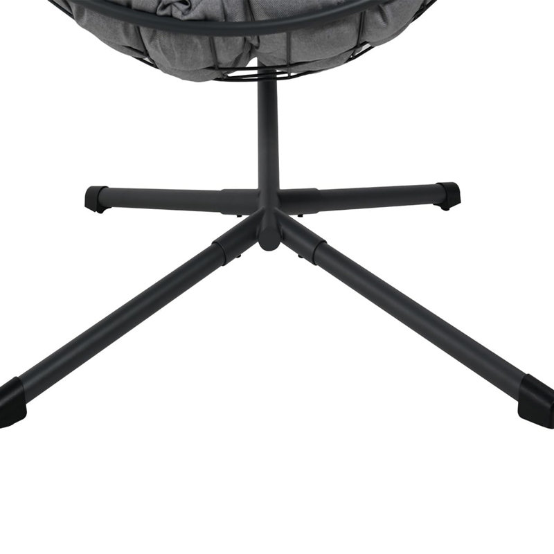 Chaise suspendue d'extérieur avec support et coussin