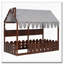 Lit au sol avec garde-corps, tente, lumières et 3 tablettes de rangement-1253919952-1253919954