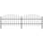 Aaliya Black Metal Yard/Privacy Fence with 2 Panel(s) Included