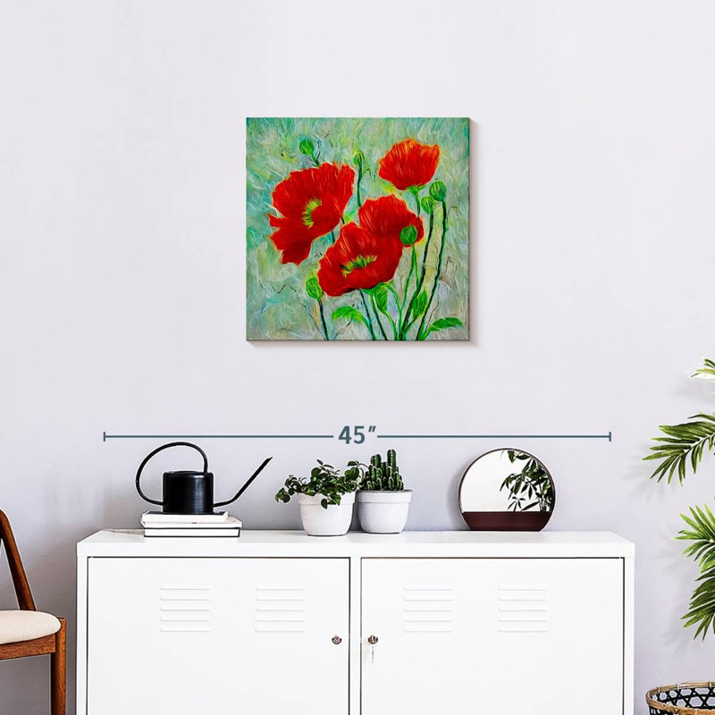 Harnek Red Poppies style contemporain