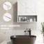 Armoire de salle de bain - murale, chic avec tablette spacieuse, unité de rangement blanche, structure de tablette réglable