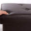Brenneman Faux Leather Ottoman-1652986287