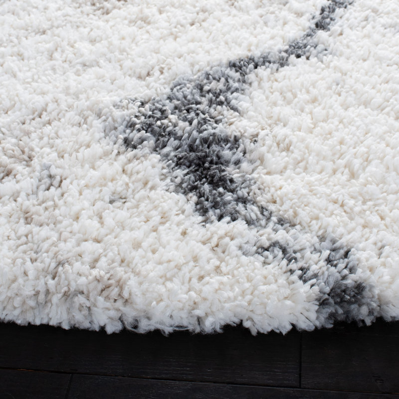 Tapis ivoire / gris Speight, Rond 6 pi 7 po