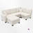 Upholstered Sectional Right Hand Facing-916232787