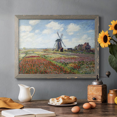 «Tulipes of Holland», peinture sur toile encadrée