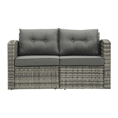 52'' Wide Wicker Loveseat with Cushions