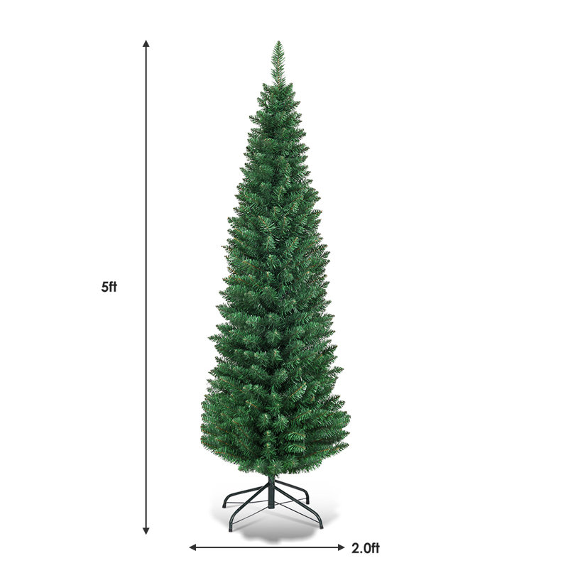 Arbre de Noël élancé vert épinette cachemire, H 5 pi