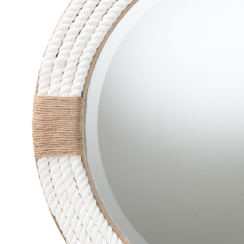 Round  Woven Rope Mirror
