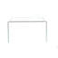Glass Console Table, Transparent Tempered  Glass Console Table With Rounded Edges Desks, Sofa Table