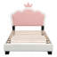 Lit plateforme tapissier avec tête de lit et pied de lit Princess