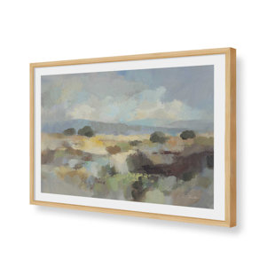 Muted Blue Landscape by Silvia Vassileva Art Print